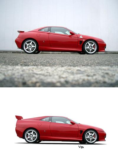 Alfa Romeo GTV в обвесе Ferrari